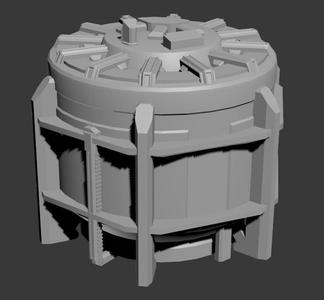Sci-fi Chemical Plant - Storage Tank
