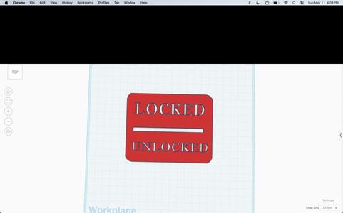 Unlocked/Locked Indicator