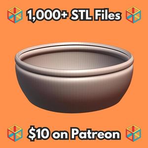 Round Beveled Bonsai Planter for Indoor Gardening MineeForm FDM 3D Print STL File