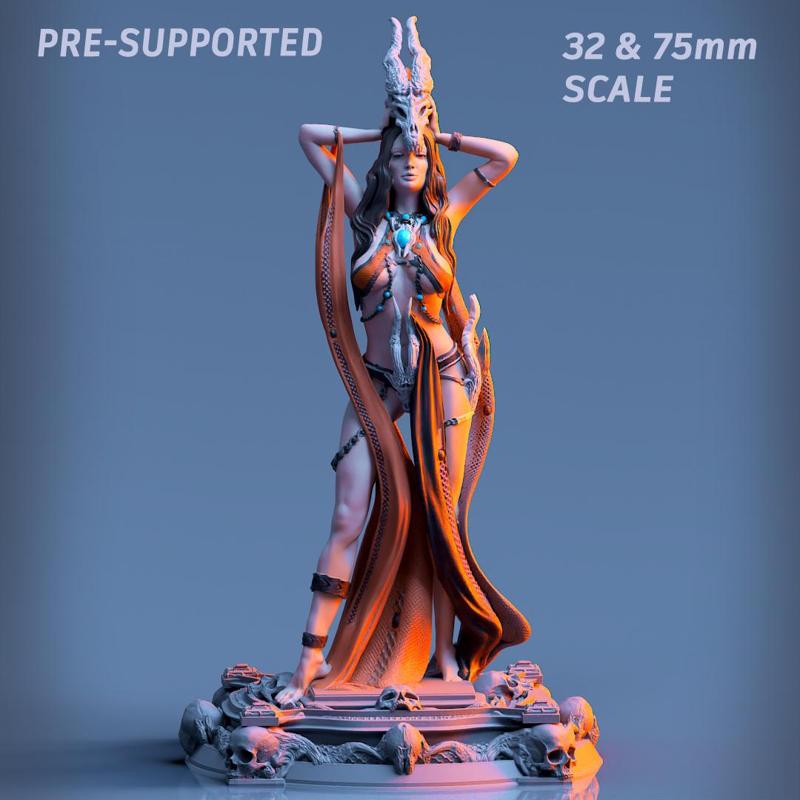 Boneflesh Necromancer (PRE-SUPPORTED 32mm&75mm)