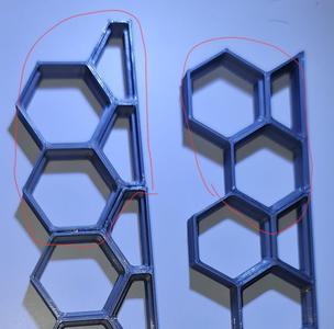 Honeycomb wall border pieces