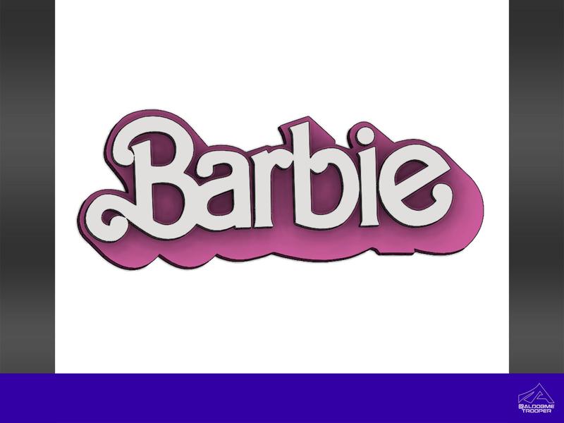 Barbie 2023 3D logo