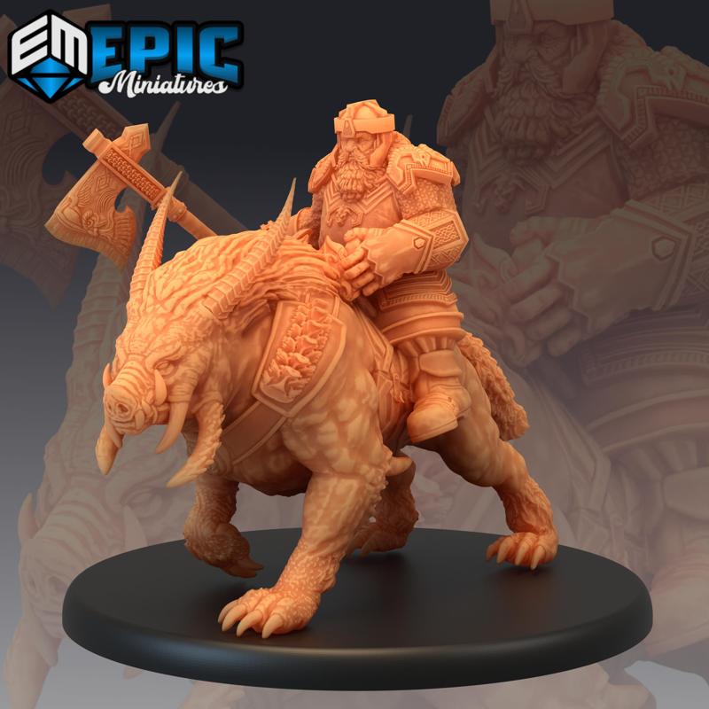 Nordic Dwarf Cavalry / Arctic Boar Mount / Troll Pig Saddle