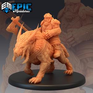 Nordic Dwarf Cavalry / Arctic Boar Mount / Troll Pig Saddle