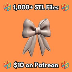 Christmas Decor Classic Bow Ornament for Holiday Decoration MineeForm FDM 3D Print STL File