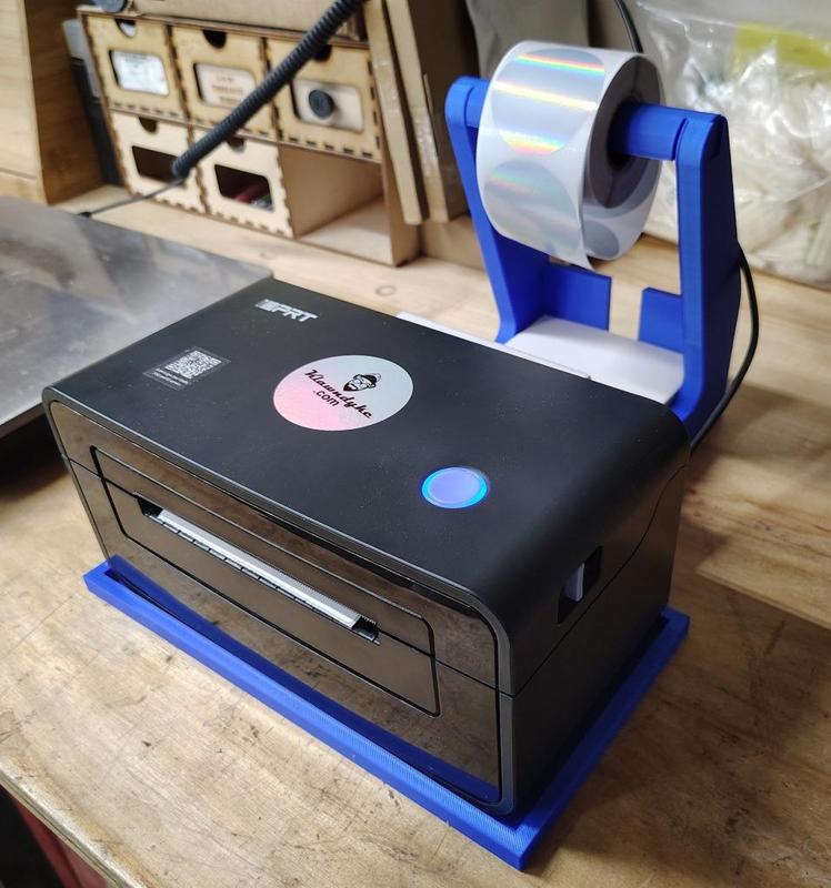 Thermal Shipping Label Holder for Rolls and Fan-Fold Labels