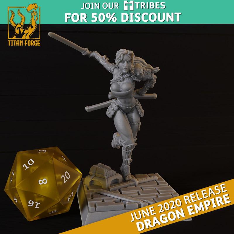 Yuko - Dragon Empire - Titan Forge Miniatures June 2020