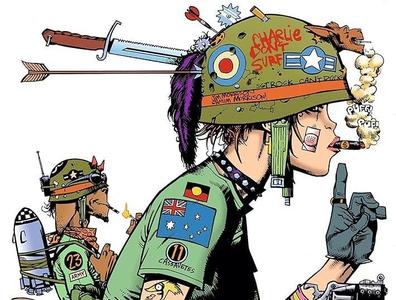 Tank Girl Figure Head