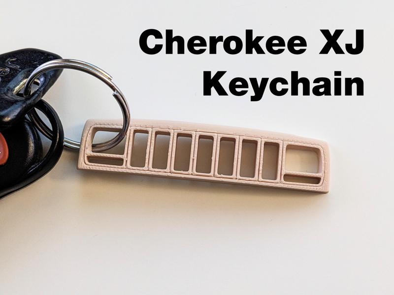 Jeep Cherokee XJ Grill Inspired Keychain