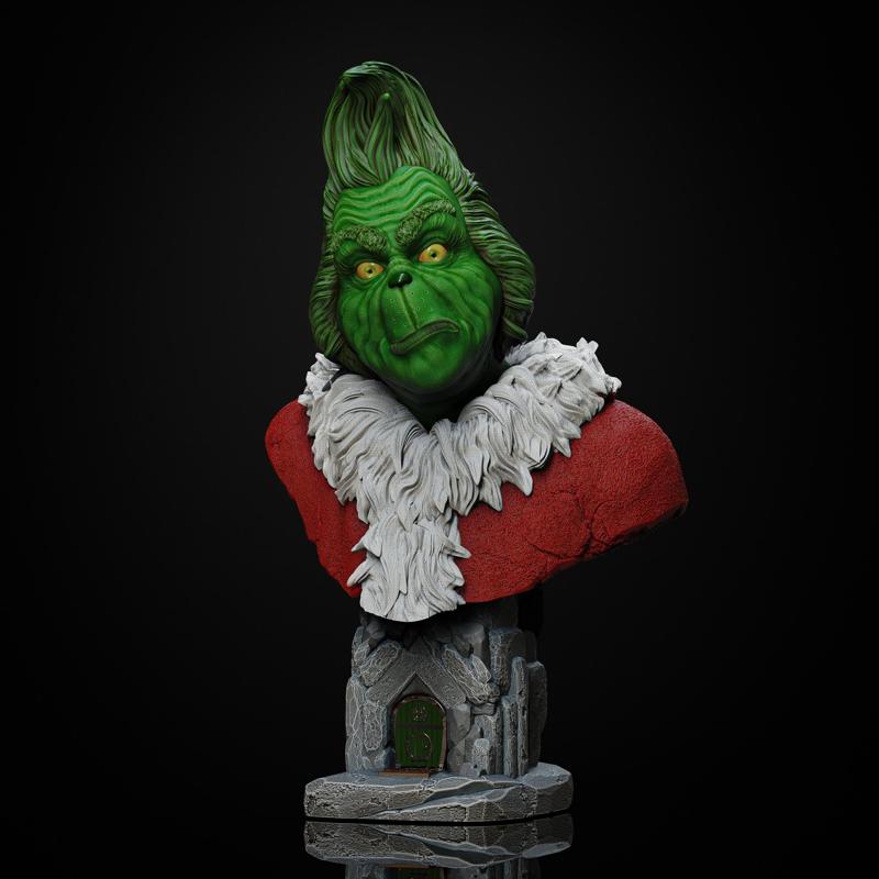 The Grinch bust - (Pre-Supported)
