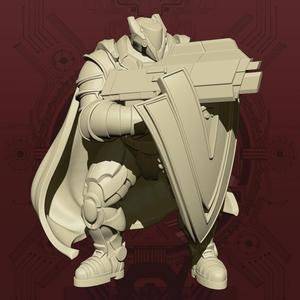 (Mercy's Reach) Void Knight - Shield and Gun Pose