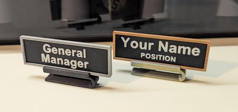 SimpleTag Nametag Desk Base