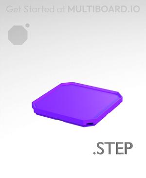 1x1x0·25 - Multibin Insert - STEP Remixing File