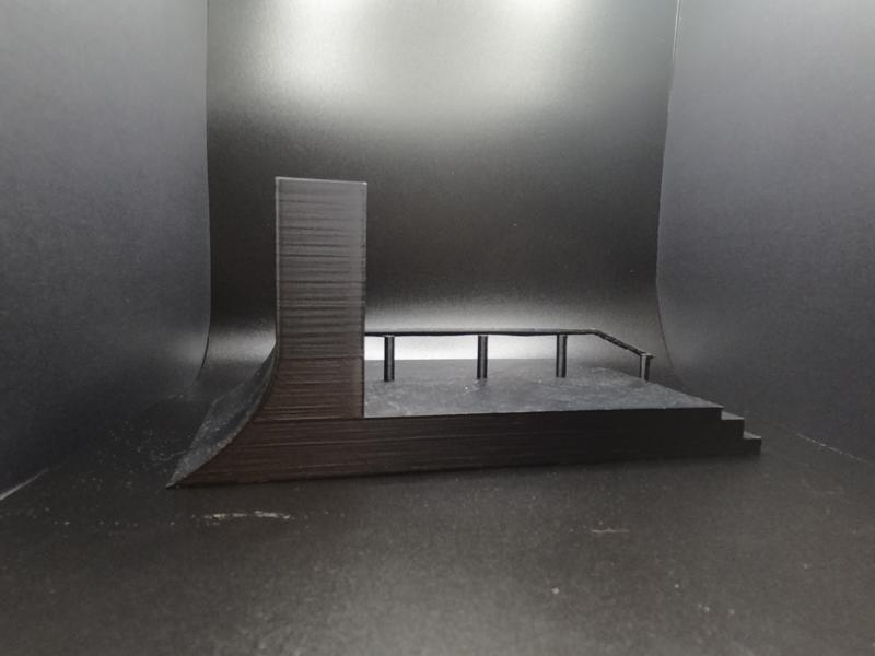 finger board ramp railing