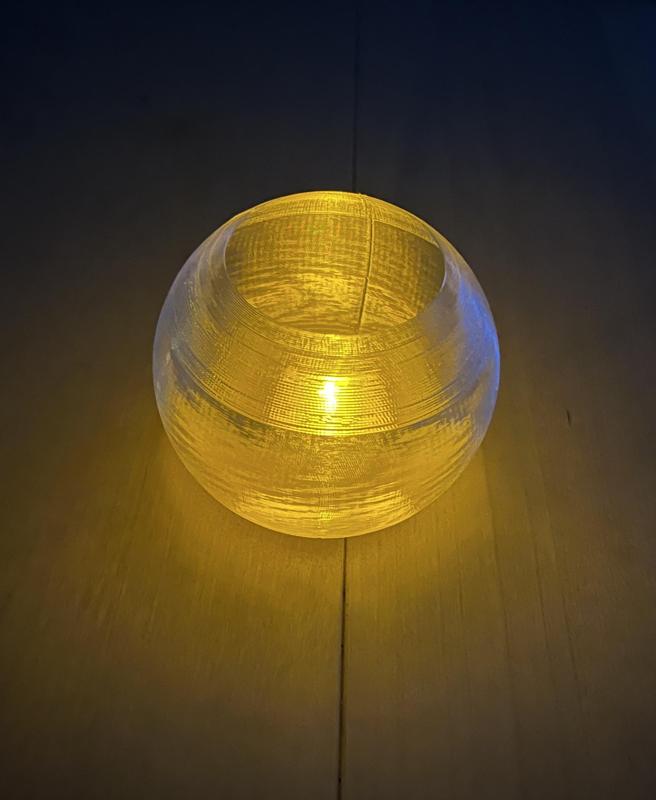 Sphere Transparent Candle Base
