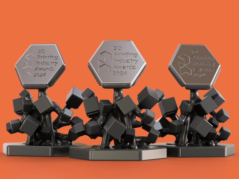 Trophy submission for the 3D Printing Industry Awards 2024 "Chaos"