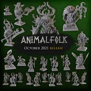 Titan Forge Miniatures - 2021 - October - Animalfolk