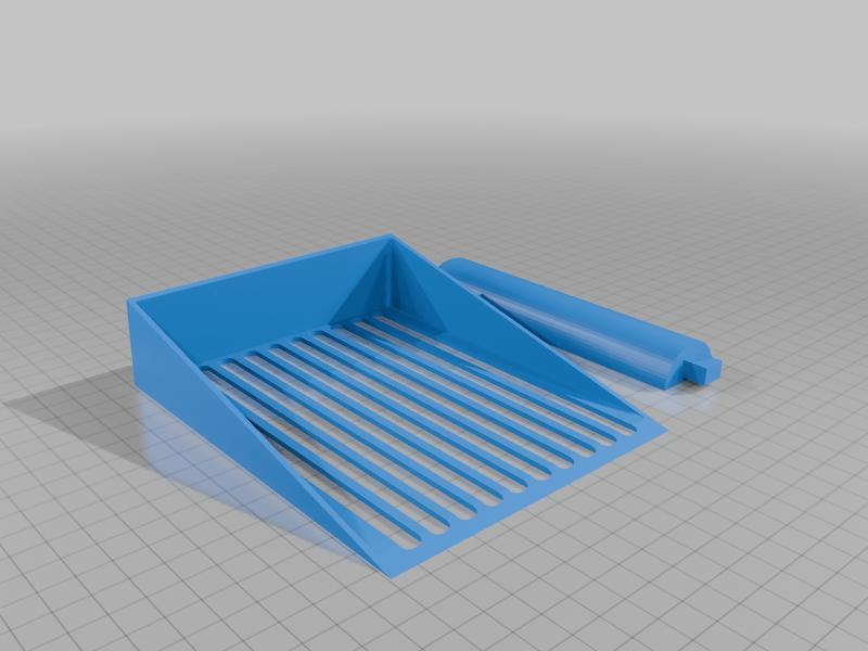 Pá areia gatos - Para granulados de madeira