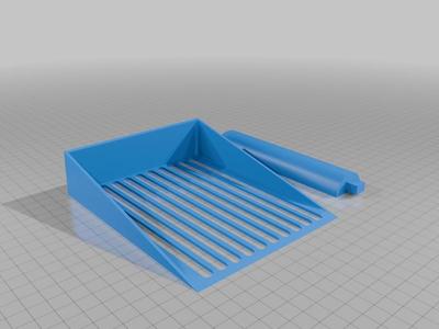 Pá areia gatos - Para granulados de madeira