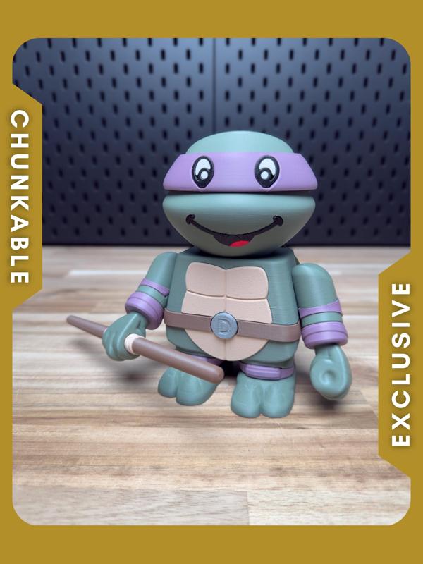 Donatello the Teenage Mutant Ninja Chunk Kit (No Support, No AMS, No Glue)
