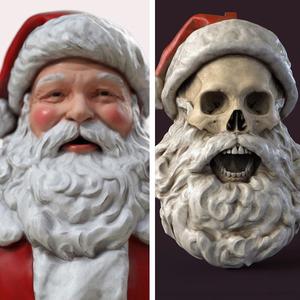 Santa Bust & Ornament Bundle