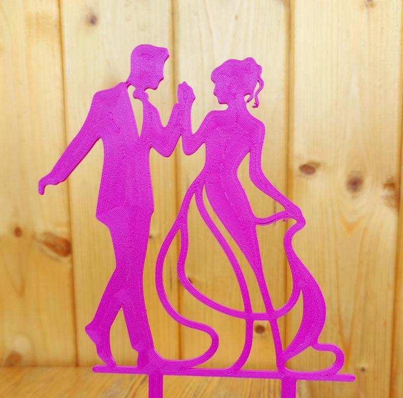 Minimalistic wedding cake topper 11 pieces