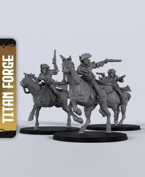 Mounted Highwaymen - With Free Dragon  - 5e DnD Inspired for RPG and Wargamers