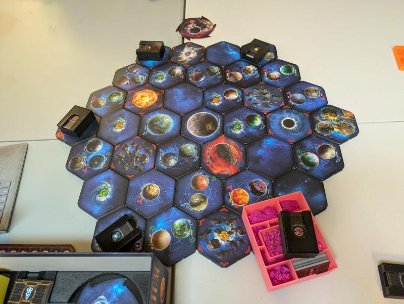 Twilight imperium and Settler's of Catan magnetic tile holders