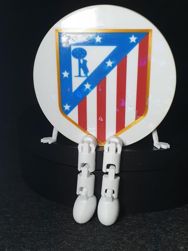 Atletico de Madrid shield with flexi legs