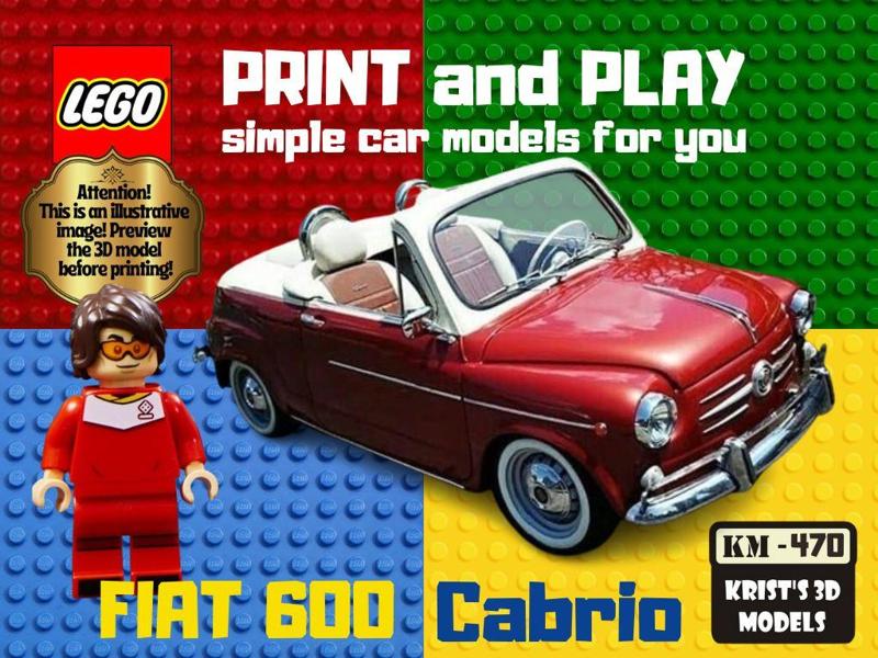 LEGO FIAT 600 CABRIOLET