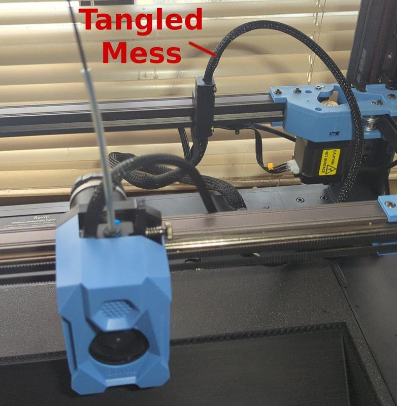 SV08 Extruder Cable Chain - Cable Management