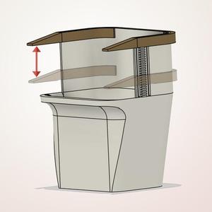 Mobile Desktop Trash Bin