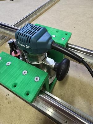 Makita RT0700  Halterung für Schienensystem / Gleitblock