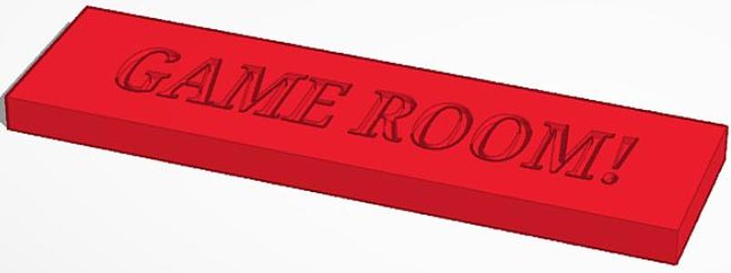 GAME ROOM! sign