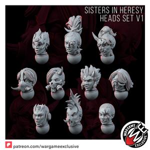 SISTERS IN HERESY HEADS SET V1
