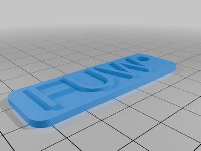 Customizable keychain with initials