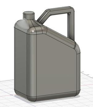 scale 1ltr & 5ltr EU oil can, bottles