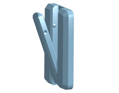 Foldable small hook - print-in-place