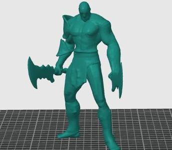 Young Kratos GOW 3 low polly