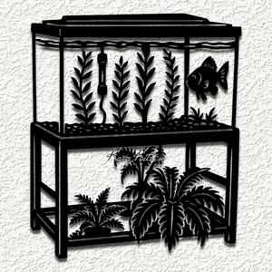 aquarium fish tank wall art home decor