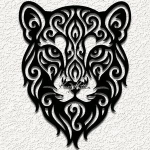 tribal big jungle cat wall art home decor