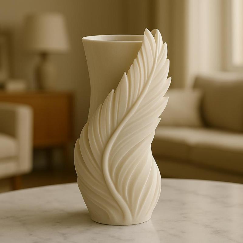 Skyward Feather Form Vase