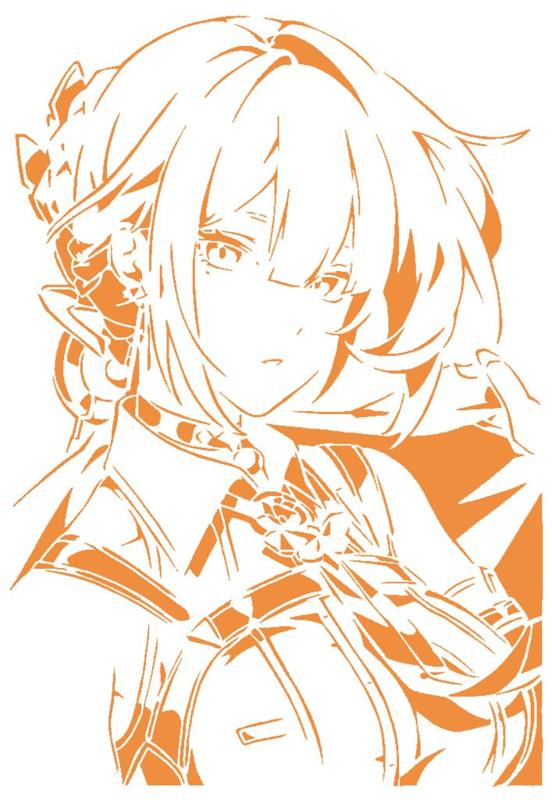 ZZZ Evelyn Chevalier stencil