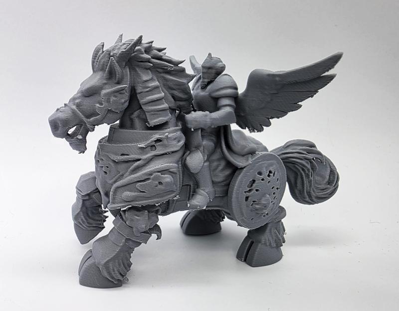 Armored Angel on Warhorse Figure