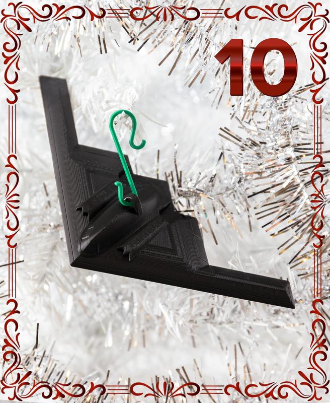 B-2 Bomber Ornament - Christmas Day 10