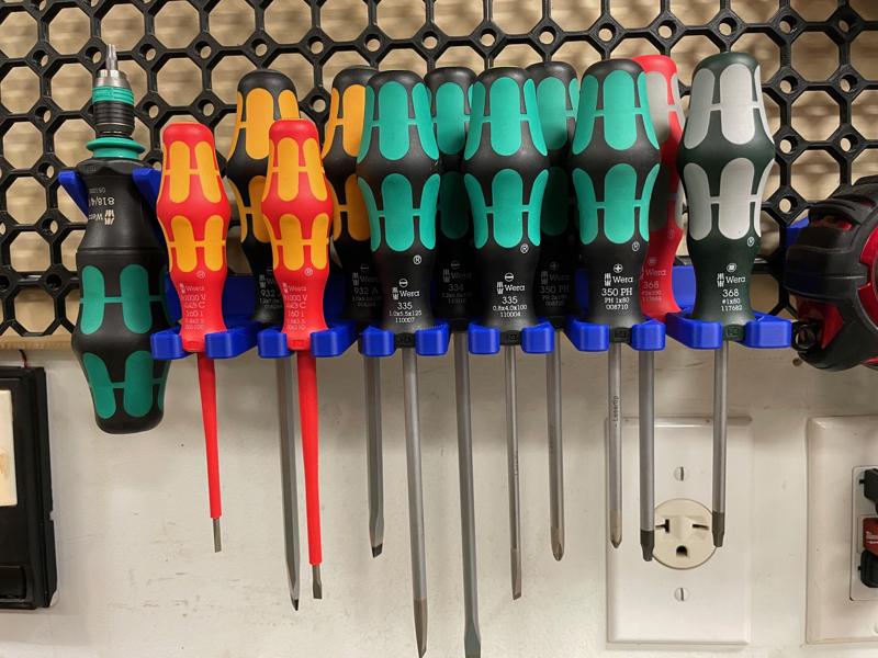 Wera Kraftform XXL3 screwdriver kit mount for Multiboard