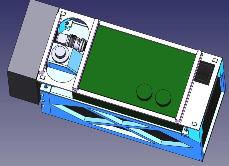 FX-4CR v3, Antuner AT-100M and battery holder frame