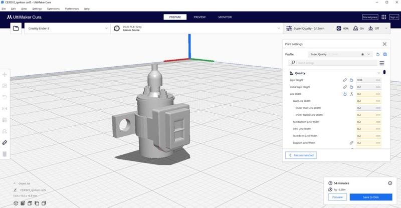 10 scale 1980's ignition coil