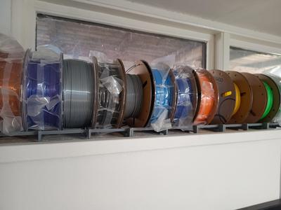 Modular fillament roll stand, low material usage