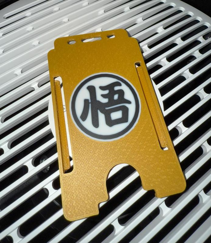 Dragonball Z inspired kanji ID card holder/keycard
